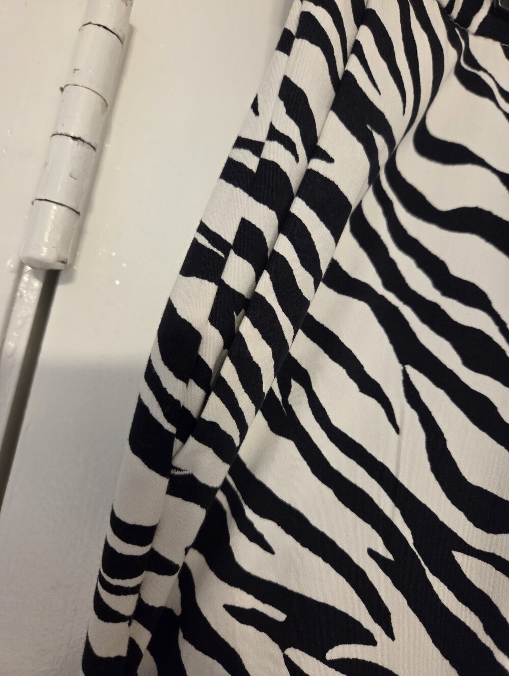 ZARA -Zebra Print Wide Leg Pants - Black & White ,NEW - Picture 7 of 7